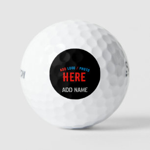 STYLISH MODERN CUSTOMIZABLE BLACK VERIFIED BRANDED GOLF BALLS