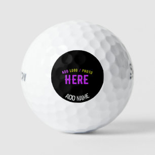 STYLISH MODERN CUSTOMIZABLE BLACK VERIFIED BRANDED GOLF BALLS