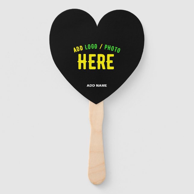 STYLISH MODERN CUSTOMIZABLE BLACK VERIFIED BRANDED HAND FAN (Front)
