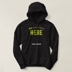 STYLISH MODERN CUSTOMIZABLE BLACK VERIFIED BRANDED HOODIE