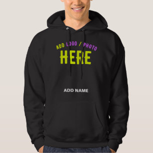 STYLISH MODERN CUSTOMIZABLE BLACK VERIFIED BRANDED HOODIE