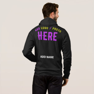STYLISH MODERN CUSTOMIZABLE BLACK VERIFIED BRANDED HOODIE