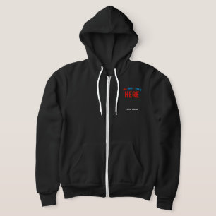 STYLISH MODERN CUSTOMIZABLE BLACK VERIFIED BRANDED HOODIE