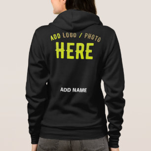 STYLISH MODERN CUSTOMIZABLE BLACK VERIFIED BRANDED HOODIE