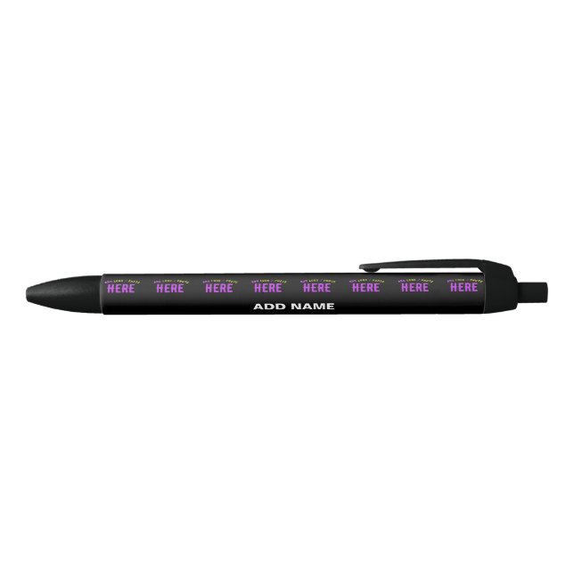 STYLISH MODERN CUSTOMIZABLE BLACK VERIFIED BRANDED INK PEN (Top)