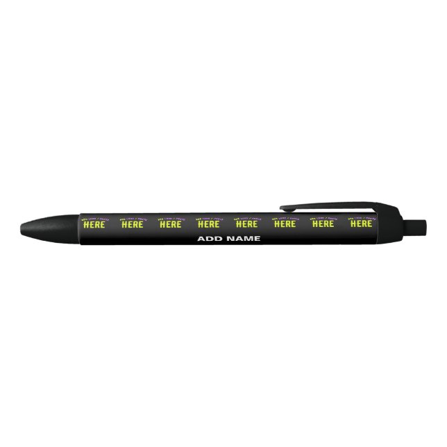 STYLISH MODERN CUSTOMIZABLE BLACK VERIFIED BRANDED INK PEN (Top)