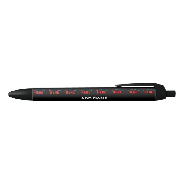 STYLISH MODERN CUSTOMIZABLE BLACK VERIFIED BRANDED INK PEN (Top)