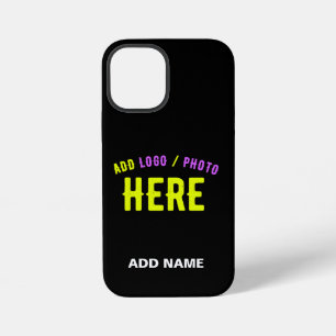 STYLISH MODERN CUSTOMIZABLE BLACK VERIFIED BRANDED iPhone 12 MINI CASE