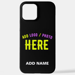 STYLISH MODERN CUSTOMIZABLE BLACK VERIFIED BRANDED iPhone 12 PRO MAX CASE