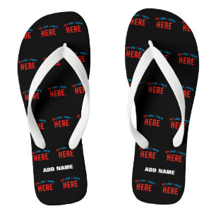 STYLISH MODERN CUSTOMIZABLE BLACK VERIFIED BRANDED JANDALS