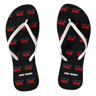 STYLISH MODERN CUSTOMIZABLE BLACK VERIFIED BRANDED JANDALS