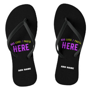 STYLISH MODERN CUSTOMIZABLE BLACK VERIFIED BRANDED JANDALS