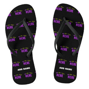STYLISH MODERN CUSTOMIZABLE BLACK VERIFIED BRANDED JANDALS