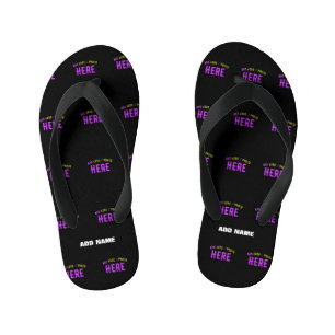 STYLISH MODERN CUSTOMIZABLE BLACK VERIFIED BRANDED KID'S JANDALS