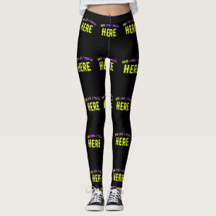 STYLISH MODERN CUSTOMIZABLE BLACK VERIFIED BRANDED LEGGINGS