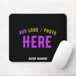 STYLISH MODERN CUSTOMIZABLE BLACK VERIFIED BRANDED MOUSE PAD