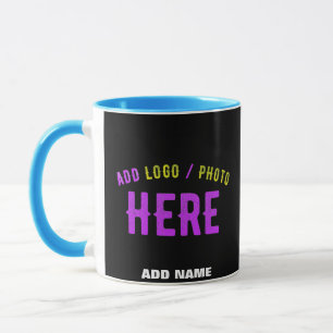 STYLISH MODERN CUSTOMIZABLE BLACK VERIFIED BRANDED MUG