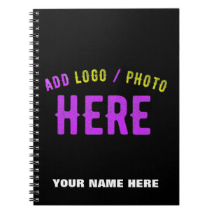STYLISH MODERN CUSTOMIZABLE BLACK VERIFIED BRANDED NOTEBOOK