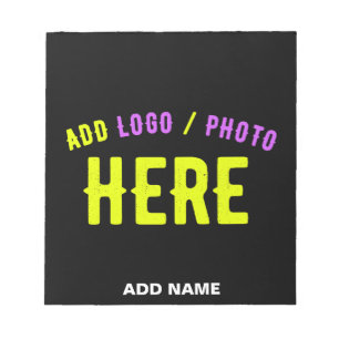 STYLISH MODERN CUSTOMIZABLE BLACK VERIFIED BRANDED NOTEPAD