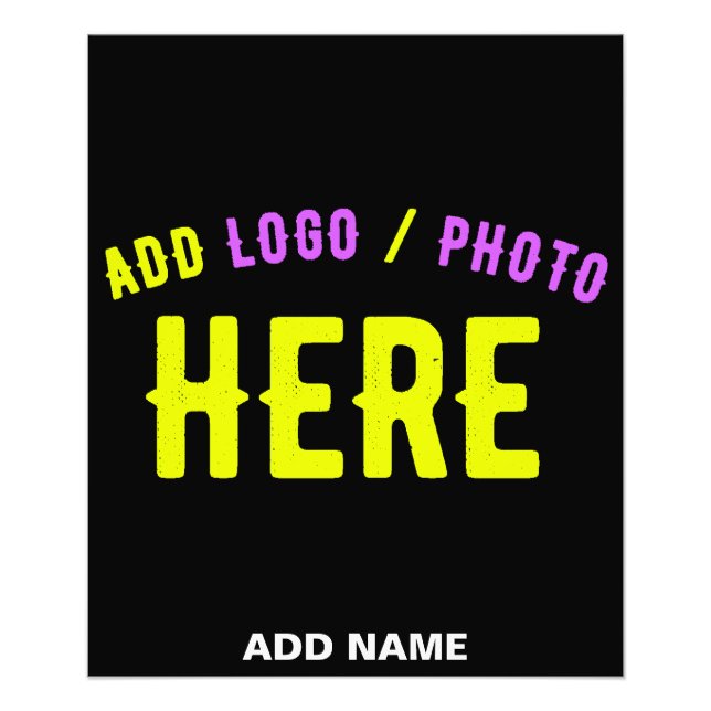 STYLISH MODERN CUSTOMIZABLE BLACK VERIFIED BRANDED PHOTO PRINT (Front)