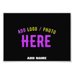 STYLISH MODERN CUSTOMIZABLE BLACK VERIFIED BRANDED PHOTO PRINT
