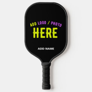 STYLISH MODERN CUSTOMIZABLE BLACK VERIFIED BRANDED PICKLEBALL PADDLE