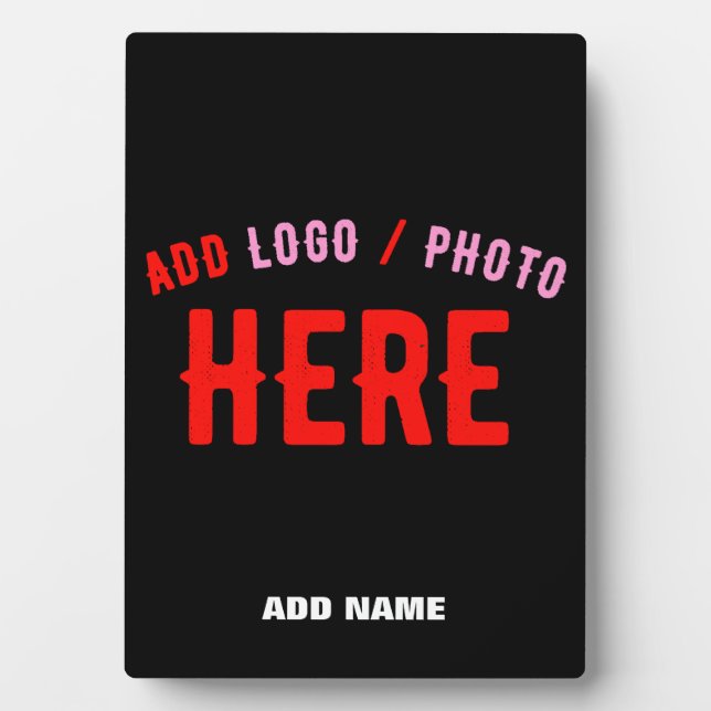 STYLISH MODERN CUSTOMIZABLE BLACK VERIFIED BRANDED PLAQUE (Front)