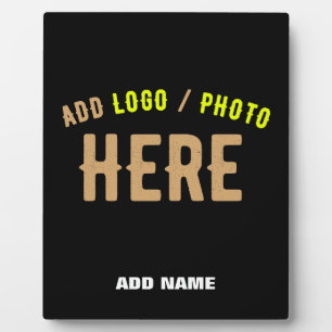 STYLISH MODERN CUSTOMIZABLE BLACK VERIFIED BRANDED PLAQUE