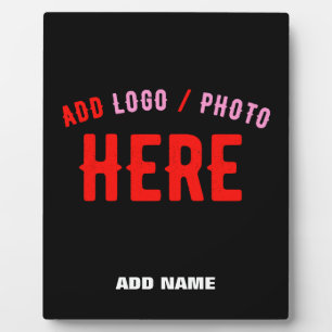 STYLISH MODERN CUSTOMIZABLE BLACK VERIFIED BRANDED PLAQUE