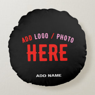 STYLISH MODERN CUSTOMIZABLE BLACK VERIFIED BRANDED ROUND CUSHION