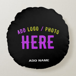 STYLISH MODERN CUSTOMIZABLE BLACK VERIFIED BRANDED ROUND CUSHION
