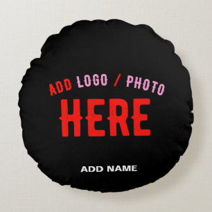 STYLISH MODERN CUSTOMIZABLE BLACK VERIFIED BRANDED ROUND CUSHION