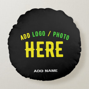 STYLISH MODERN CUSTOMIZABLE BLACK VERIFIED BRANDED ROUND CUSHION