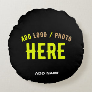 STYLISH MODERN CUSTOMIZABLE BLACK VERIFIED BRANDED ROUND CUSHION