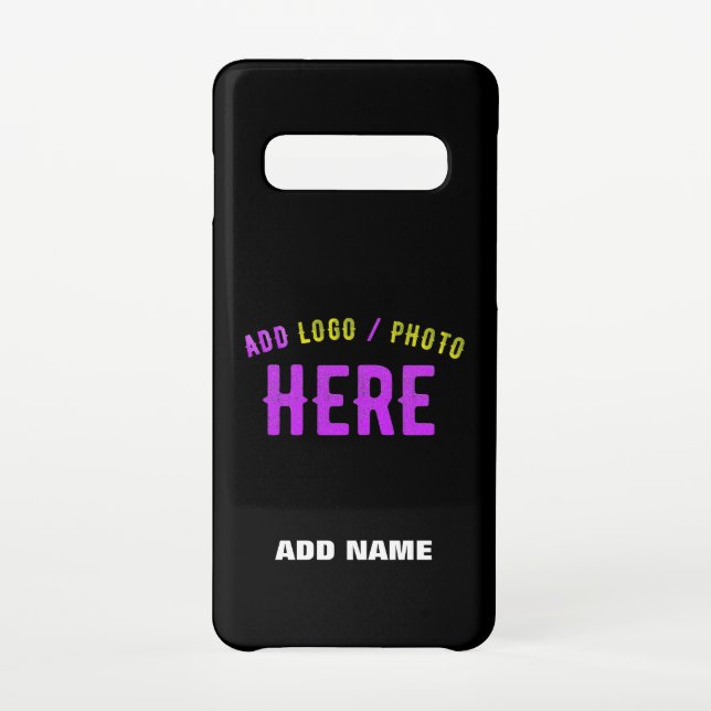 STYLISH MODERN CUSTOMIZABLE BLACK VERIFIED BRANDED SAMSUNG GALAXY CASE (Back)