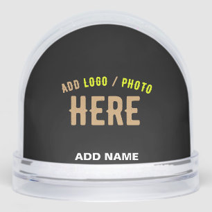 STYLISH MODERN CUSTOMIZABLE BLACK VERIFIED BRANDED SNOWGLOBE