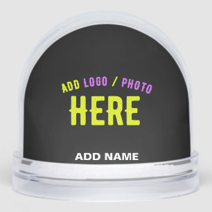 STYLISH MODERN CUSTOMIZABLE BLACK VERIFIED BRANDED SNOWGLOBE
