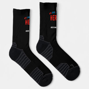 STYLISH MODERN CUSTOMIZABLE BLACK VERIFIED BRANDED SOCKS