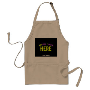 STYLISH MODERN CUSTOMIZABLE BLACK VERIFIED BRANDED STANDARD APRON