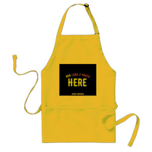 STYLISH MODERN CUSTOMIZABLE BLACK VERIFIED BRANDED STANDARD APRON