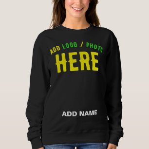 STYLISH MODERN CUSTOMIZABLE BLACK VERIFIED BRANDED SWEATSHIRT