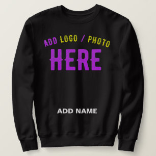 STYLISH MODERN CUSTOMIZABLE BLACK VERIFIED BRANDED SWEATSHIRT