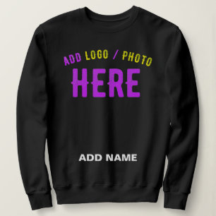 STYLISH MODERN CUSTOMIZABLE BLACK VERIFIED BRANDED SWEATSHIRT