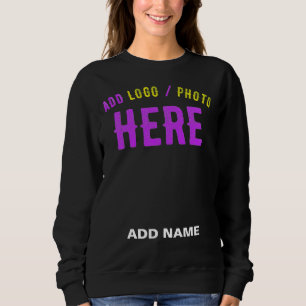 STYLISH MODERN CUSTOMIZABLE BLACK VERIFIED BRANDED SWEATSHIRT
