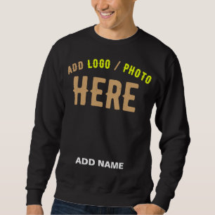 STYLISH MODERN CUSTOMIZABLE BLACK VERIFIED BRANDED SWEATSHIRT
