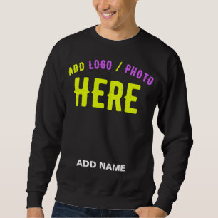 STYLISH MODERN CUSTOMIZABLE BLACK VERIFIED BRANDED SWEATSHIRT