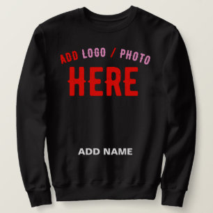 STYLISH MODERN CUSTOMIZABLE BLACK VERIFIED BRANDED SWEATSHIRT