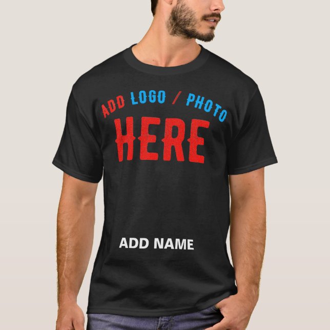 STYLISH MODERN CUSTOMIZABLE BLACK VERIFIED BRANDED T-Shirt (Front)