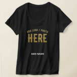 STYLISH MODERN CUSTOMIZABLE BLACK VERIFIED BRANDED T-Shirt<br><div class="desc">THIS IS A DESIGN FITTING FOR EVERYONE.YOU CAN CHANGE, RESIZE OR ADD LOGO, PHOTO, TEXT AND COLOURS THE WAY YOU LIKE.THANK YOU.</div>