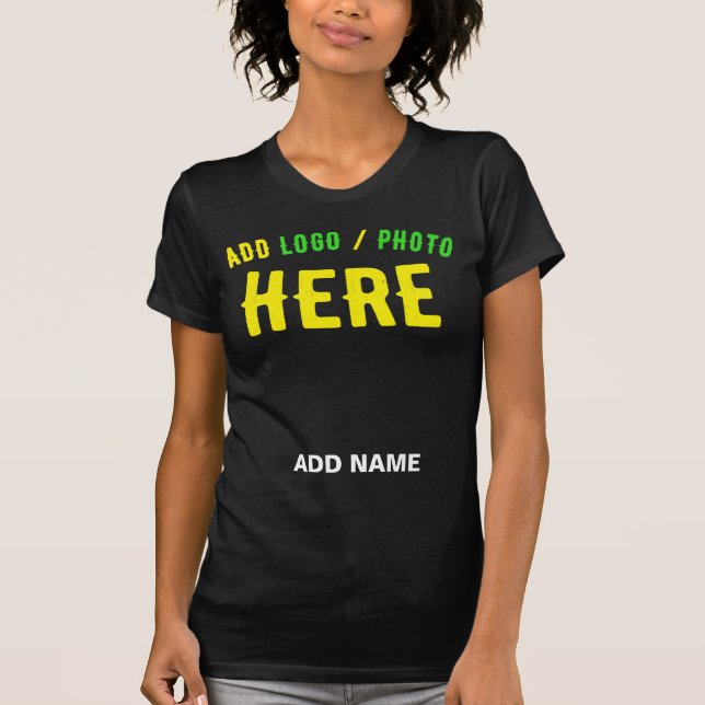STYLISH MODERN CUSTOMIZABLE BLACK VERIFIED BRANDED T-Shirt (Front)
